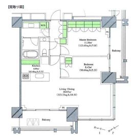 平河町レジデンス 1306 間取り図