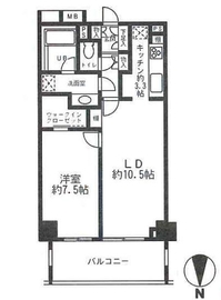 カスタリア高輪 214 間取り図