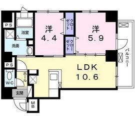 ローヤルマンション 702 間取り図