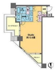 カスタリア高輪 713 間取り図