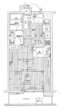 デュオ・スカーラ赤坂2 6階 間取り図