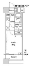 ファーストリアルタワー新宿 1415 間取り図