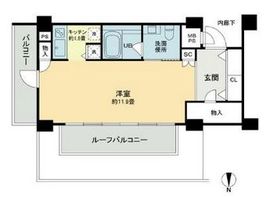 HF中野坂上レジデンス 4階 間取り図