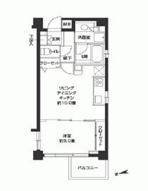 カスタリア高輪台2 503 間取り図