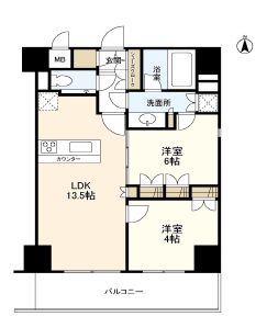プロスペクト・グラーサ広尾 606 間取り図