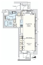 カスタリア市ヶ谷 601 間取り図