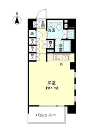 ベルメゾン芝 8階 間取り図