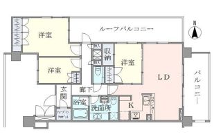 マジェスティハウス新宿御苑パークナード 5階 間取り図