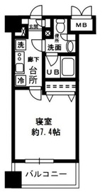 レジディア四谷三丁目 508 間取り図