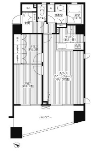 グランハイツ代々木 1106 間取り図