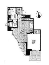 コスモグラシア清澄白河 701 間取り図