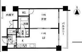 クリプトメリア目黒 604 間取り図