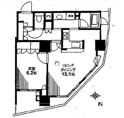 ドレッセ目黒インプレスタワー 3階 間取り図