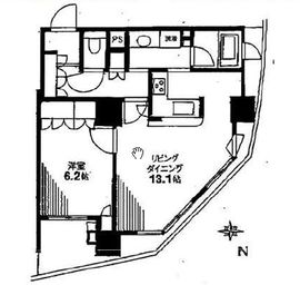 ドレッセ目黒インプレスタワー 3階 間取り図