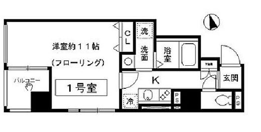 スリアン神楽坂 301 間取り図