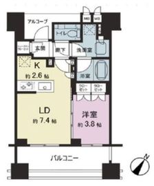 ジオ赤坂丹後町 4階 間取り図