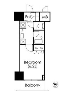 エスティメゾン麻布十番 303 間取り図