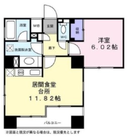 アクトフォルム武蔵小山 505 間取り図