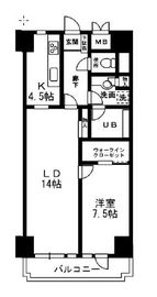 レジディア目白 807 間取り図