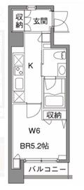 カスタリア中目黒 301 間取り図