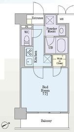 ベルヴォア西新宿 403 間取り図