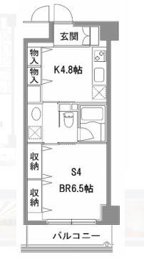 カスタリア中目黒 309 間取り図