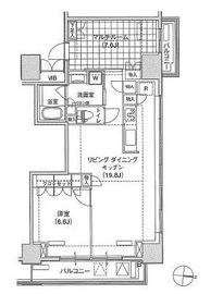 ブリリアイスト東雲キャナルコート 631 間取り図