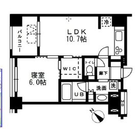 レジディア日本橋浜町 904 間取り図