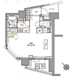 ガーデニア赤坂 1201 間取り図