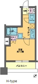 カスタリア東日本橋2 206 間取り図