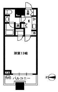 コンシェリア西新宿タワーズウエスト 12階 間取り図