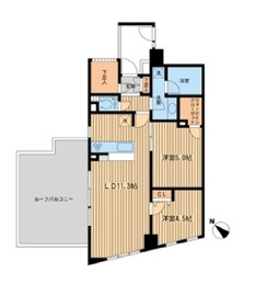 HF学芸大学レジデンス2 301 間取り図