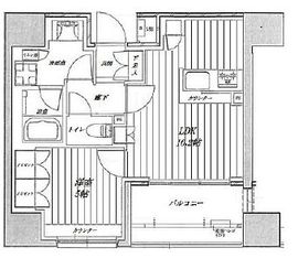 クレヴィア東京八丁堀湊ザ・レジデンス 7階 間取り図