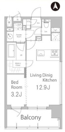 ホクレア白金 705 間取り図