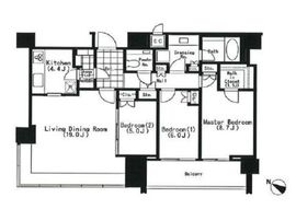 THE ROPPONGI TOKYO CLUB RESIDENCE 37階 間取り図