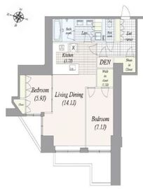 元麻布ヒルズ フォレストタワー 15階 間取り図