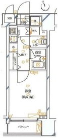 ガリシア銀座イースト 4階 間取り図