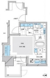 オーベルアーバンツ神楽坂 2階 間取り図