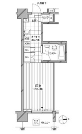 カスタリア麻布十番七面坂 802 間取り図