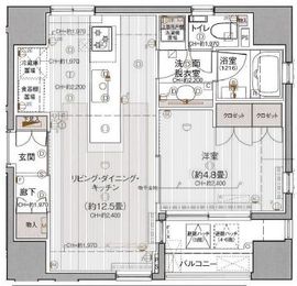 ワザック日本橋 4階 間取り図