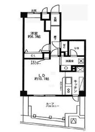 シルフィード南平台 7階 間取り図