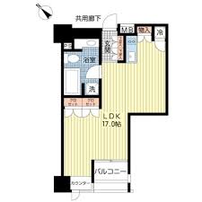 カスタリア銀座 1004 間取り図