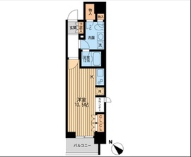 コンフォリア北参道 1301 間取り図