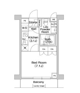 コンフォリア駒場 325 間取り図