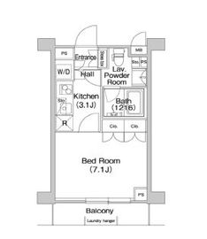 コンフォリア駒場 325 間取り図