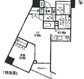 クオリア恵比寿ウエスト 6階 間取り図