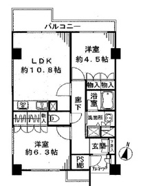 ガーデンホームズ白金 3階 間取り図