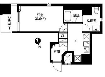 アーバネックス銀座東 301 間取り図