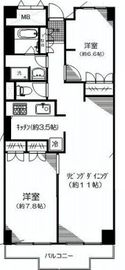 クレール白金台 7階 間取り図