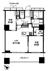 パークシティ大崎 ザ レジデンス 3階 間取り図